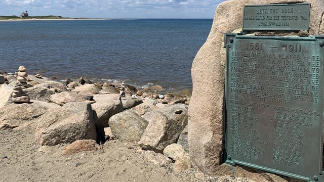 Block Island Settlers Rock water and rock formation